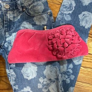 Banana Republic hot pink clutch - Perf condition